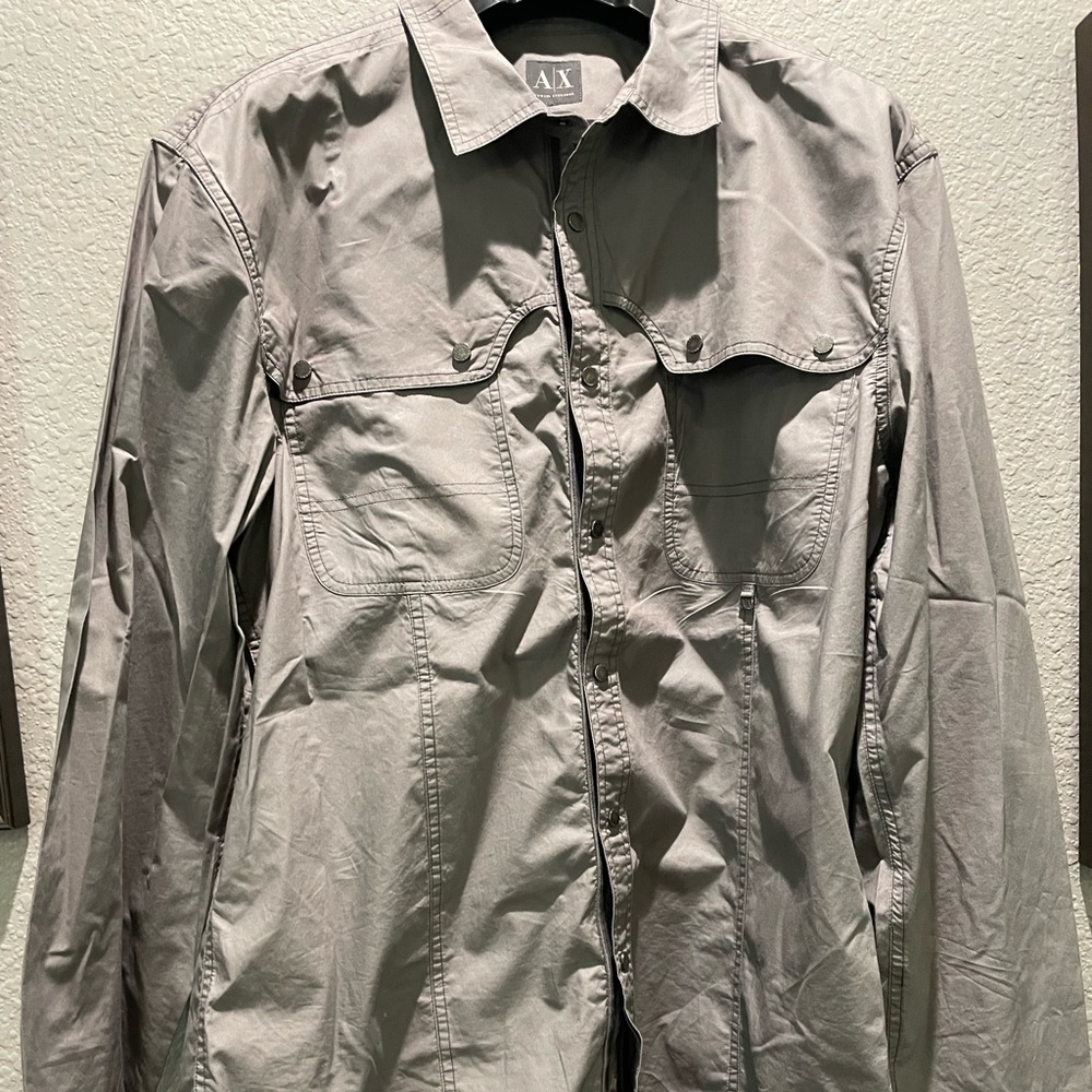 Armani exchange grey shirt size XL